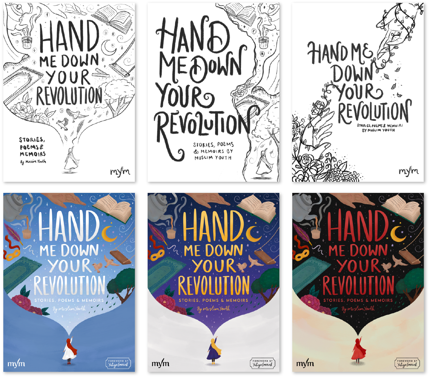 PicCollage illustration, pattern design, and hand lettering by Souqustudio