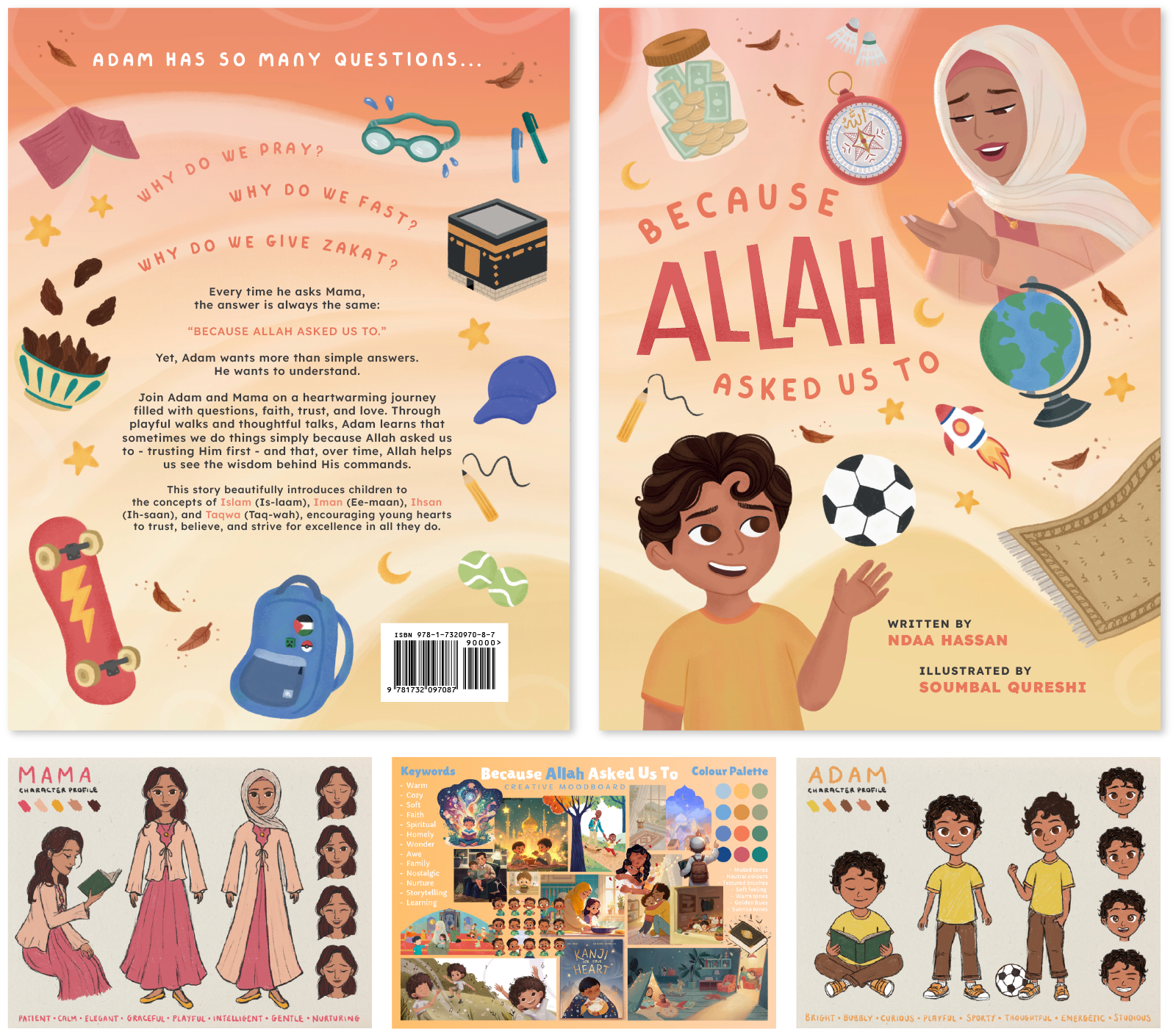 The Most Powerful Night character design, storyboarding, and page layout by Souqustudio